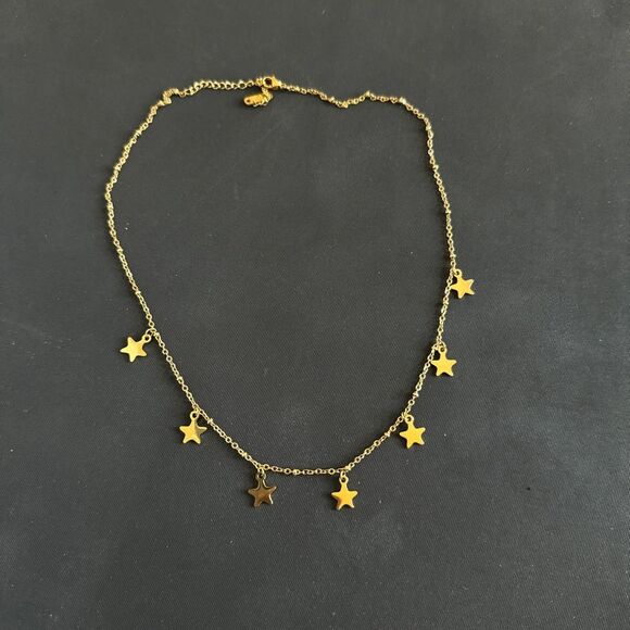 Hand Crafted Jewelry - Dainty Gold Star Necklace